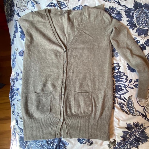 Zara women’s cashmere cardigan gray size L - Picture 7 of 8